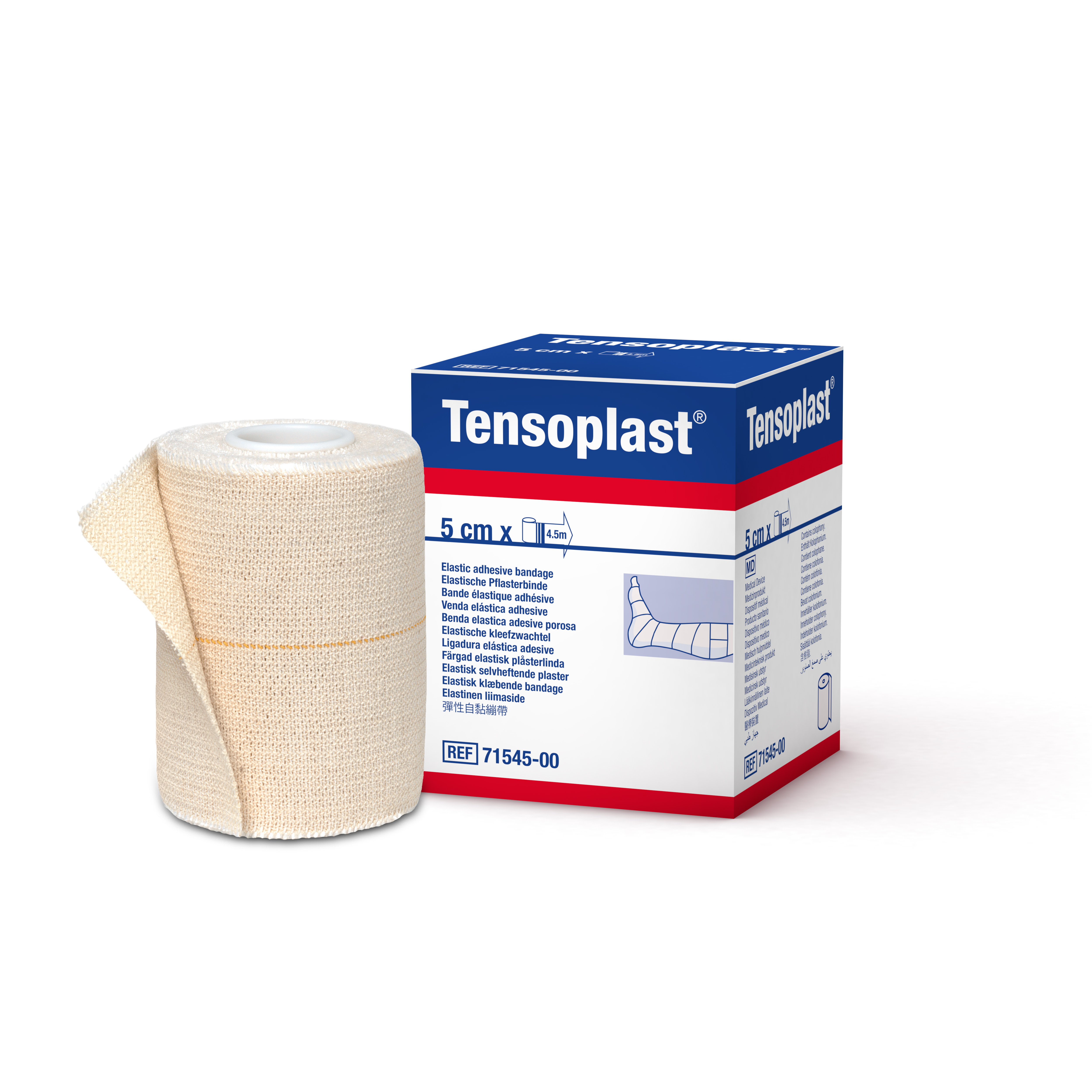 Tensoplast® elastische kleefzwachtel - 5 cm x 4,5 m - 1 st