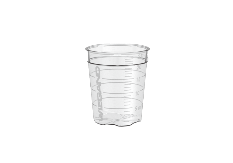 Facet medicatiepotjes - hoog - 25 ml - transparant