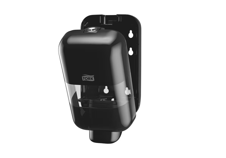 Tork Distributeur Elevation S5 mini - Mousse et savon liquide, désinfectant pour les mains - Noir - 224 x 112 x 99 mm - 1 pc